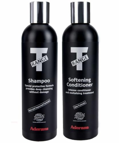 T Range Shampoo & Conditioner by Trendco (Set of 2) - New & Improved Protective Formula for Synthetic Wigs & Hair Extensions - Deep Cleansing & Damage-Free - Hair Care Essentials for Wig Lovers