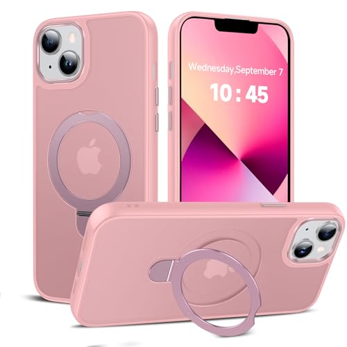 Coque iPhone 14 Plus robuste anti-rayure fine compatible chargeur magnétique avec support