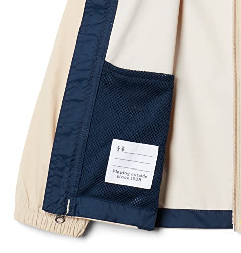 Columbia Youth Boys Glennaker Rain Jacket, Ancient Fossil/Collegiate Navy, Medium #TOP2
