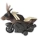 Huji Friction Powered Animal Toy Motorcycles for Kids, Party Favor Toys (6 Motorcycles)
