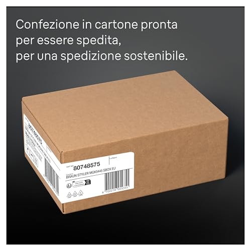 Braun RASOIO ELETTRICO BARBA e Capelli, Regolabarba Uomo e TAGLIACAPELLI UOMO, 10-In-1 Styling, per Corpo, Naso E Orecchie, Idea Regalo, MGK5445 Nero - Immagine 1