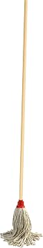 Kitchen Floor Mop with Wooden Stick 120cm 100% Cotton PY20 Plastic Socket