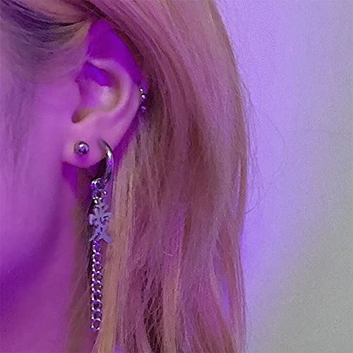 Boucles d'oreilles longue chaîne pour rayonner en soirée