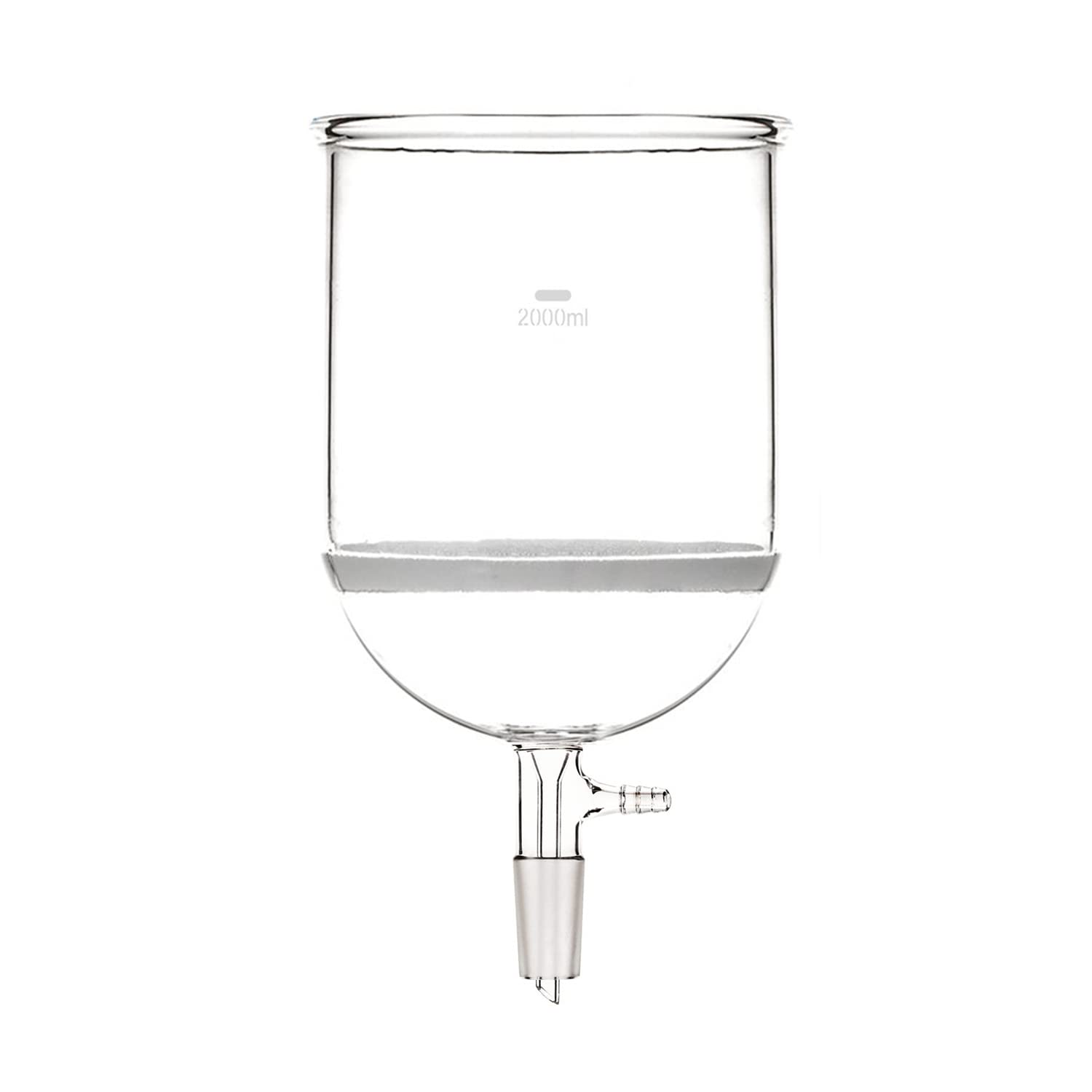 2000ml,24/40,Glass Buchner Funnel,2 Litre Core Filter Funnels,10mm Vacuum Adapter