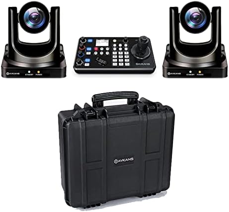 AVKANS 20X SDI PTZ Camera with IP Joystick Controller Package - 2 pcs 20X HDMI SDI PTZ Camera with 1 pcs Super Joystick Controller(2X AV-CM20 and 1x AV-Joy-IP)