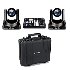 AVKANS 30X NDI PTZ Camera Kits – 2pcs 30X NDI Camera with 1pcs IP Joystick Controller Package for Church Live Streaming…