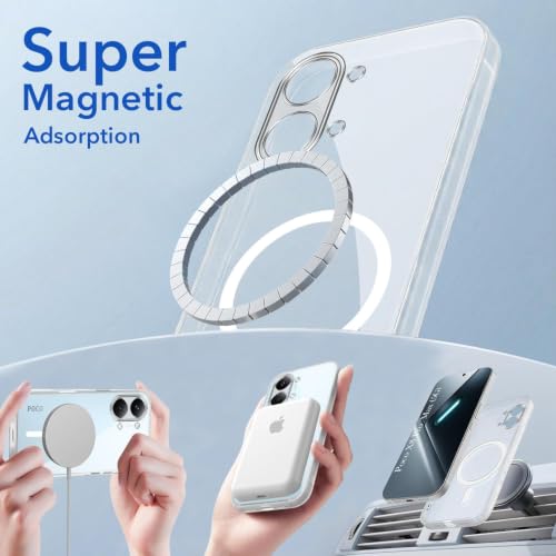 Image of Jkobi Lifetime Anti-Yellow MagSafe Compatible Clear Back Case Cover for Poco X8 Pro Max 5G (Sleek Hard Crystal | Shockproof and Camera Protection)