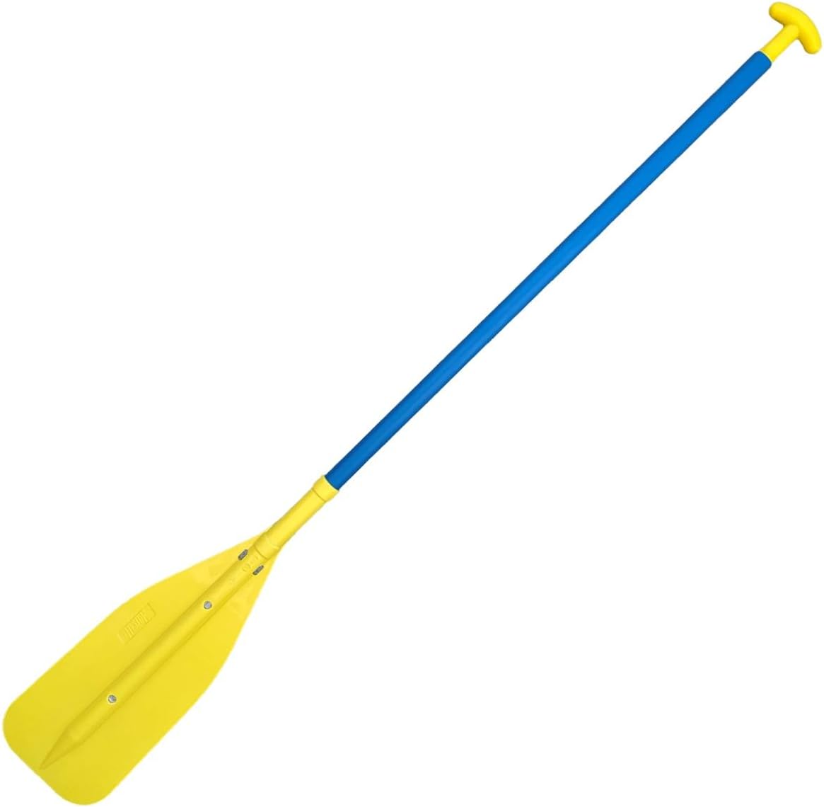 Paddle - Ideal for Kayaking, Canoeing, Rafting, Boating - 1 Piece Aluminum - Comfortable T-Grip Handle - Bright Colors Increase Visibility