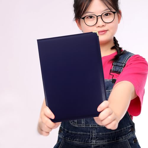Funda para Certificados A4 de cuero suave y cubierta protectora de documentos elegantes 6