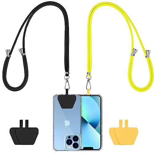 Cell Phone Lanyard 2 Pcs-1 Pcs 30"(Neck Strap×1)+8"(Wrist Strap×1) Black - Photo 45 sur 115