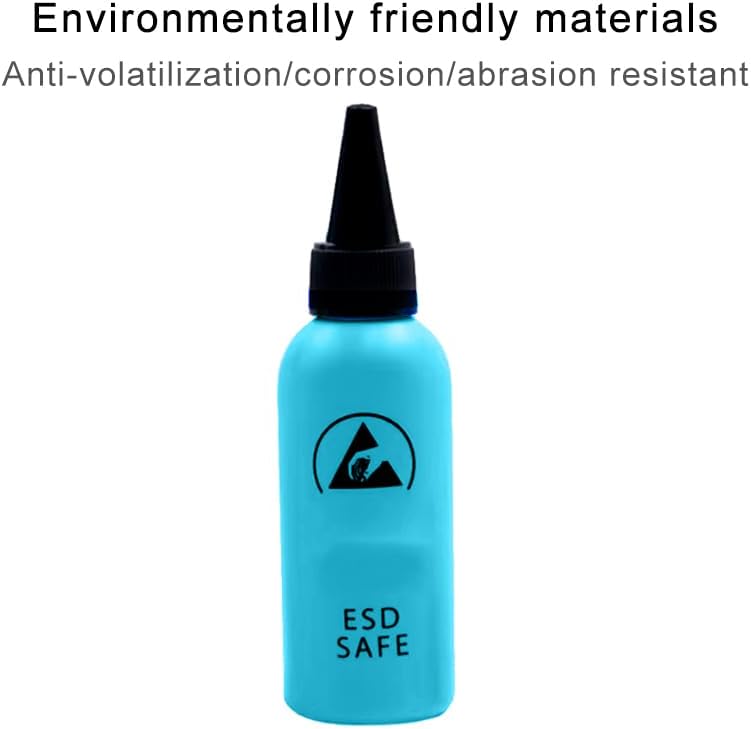 Miniatura 4 de Botella de plástico de 2.0 fl oz con punta de aguja de precisión, botella de disolvente antiestático con 1 dispensador de aguja para cargar