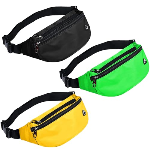 Image of Fanny Packs for Men and Women Water-Repellent Sports Waist Pack Bag | Belt Bag for Travel Hiking Running Walking Hands-free, Lightweight, Adjustable waist belt, Easy Carry Any Phone, Wallet