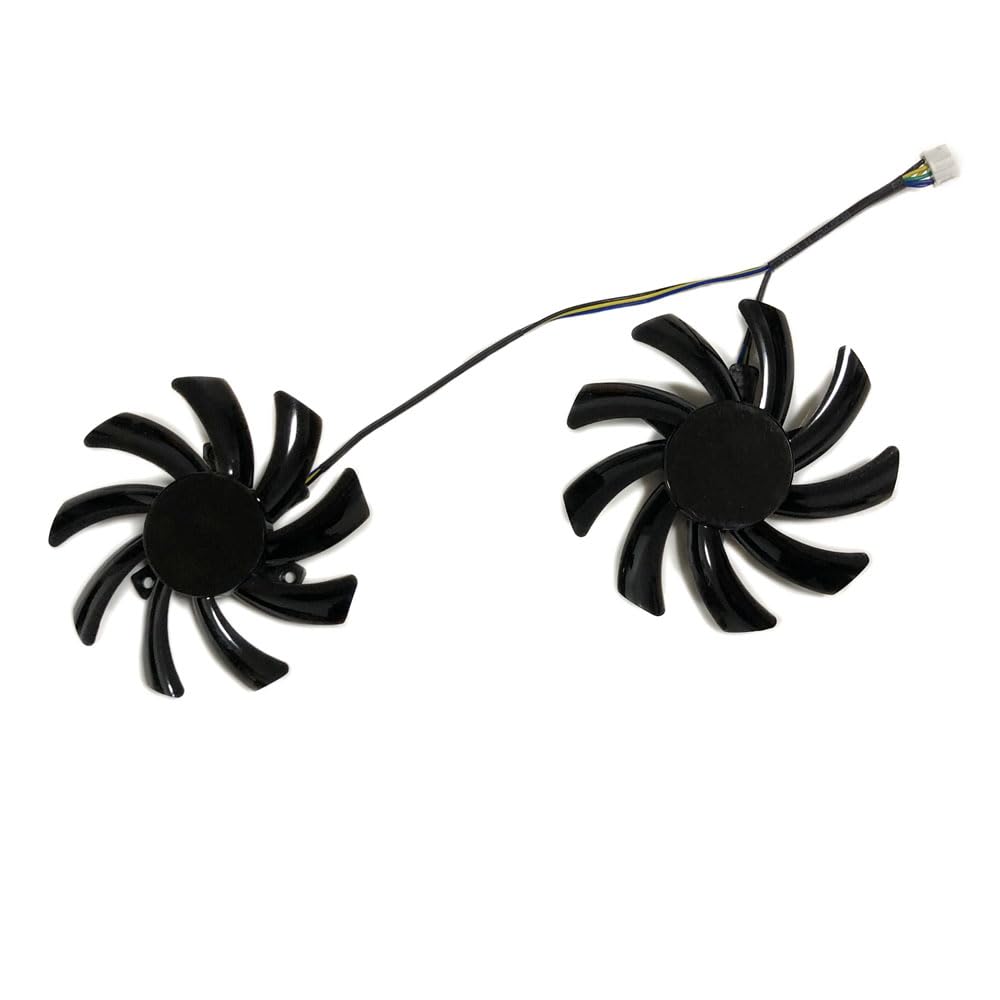 2個 T129215BU、Kuroutoshikou 用ビデオカードファン GALAKURO RD RX 5600XT 5700 X