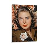 Poster mit schöner schwedischer Schauspielerin Ingrid 