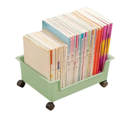 Vibhgtf QOBMAL Bücherwagen mit Rollen