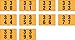 Acme Compatible AVD-30-39 Permanent Color Code Label, Mylar, Numeric,"30-39", 1 1/2" x 1", Yellow (Pack of 500)