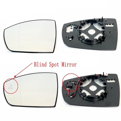 Rétroviseur chauffant grand angle compatible Ford Kuga Ecosport verre dégivrant anti angle mort - 3
