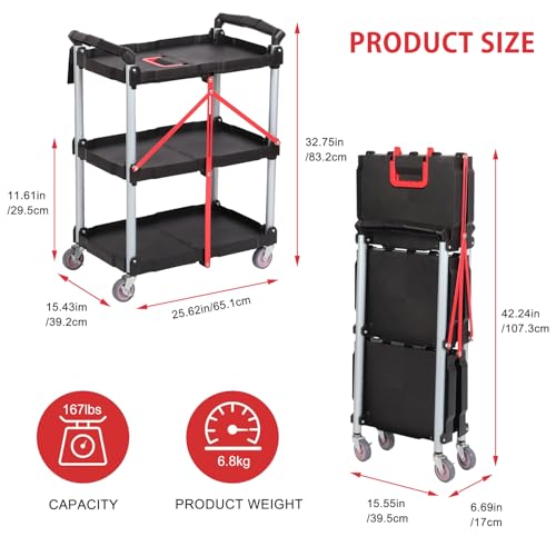 Chariot utilitaire robuste pliable pour ne plus porter de charges lourdes à la maison - 6