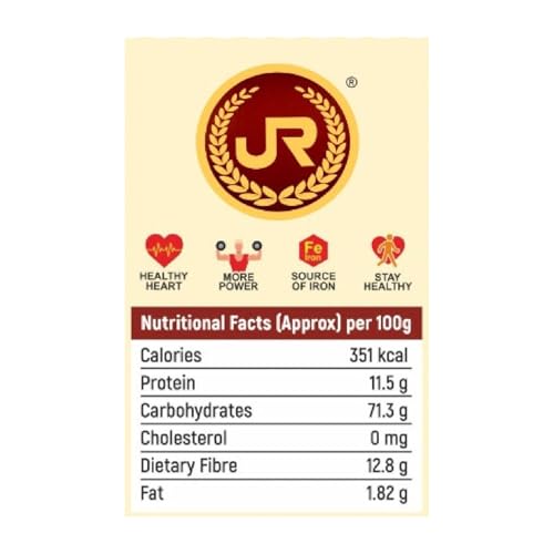 Image of JR Chakki Atta 1 kg |Whole Wheat Atta | No Maida 100% Wheat | High Dietary Fiber for Easy Digestion, Sharbati Atta, Wheat Flour | New Pack