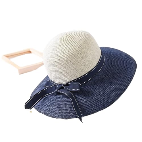 Chapeau de plage pliable en mousseline pour femme élégante en vacances