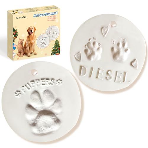 PewinGo Pfotenabdruck Set Hund oder Katze 3D | Gipsabdruck Set Hundepfote, Abdruck Hundepfote Geschenk
