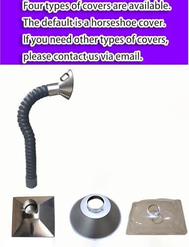 360° Flexible Fume Extractor Arm - Adjustable Hose for Welding Fumes, Soldering Smoke & Dust Collection - Industrial & Laboratory Use (6.3in/160mm, 1m)