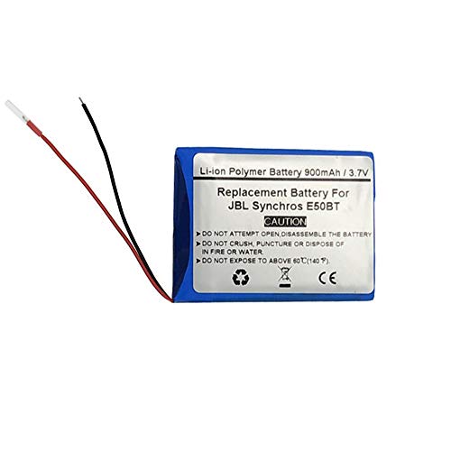 900mAh/3.7V Replacement Battery for JBL Synchros E50BT, P433638, Bluetooth Headset