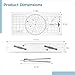 3 Pcs Basic Navigation Set, Including Marine Parallel Ruler, Nautical Protractor, and Navigation Fixed Point Divider, Marine Accessories with Clear Scales for Boat
