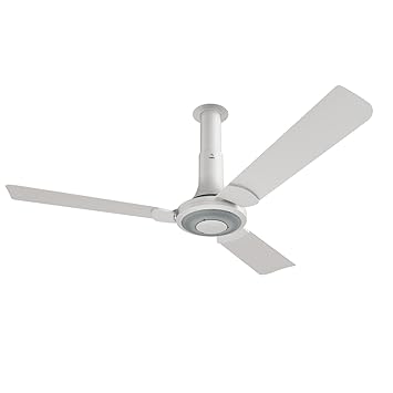 Nex Glyde A40 1200mm Ceiling Fan | 20% Higher Air Thrust |51W 2 Star PeakTorq??? Motor| 100% Copper with Double Ball Bearing (Snow white)