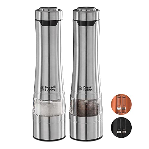 Russell Hobbs Battery Powered Salt And Pepper Grinders 23460-56 - Stainless Steel And Silver #TOP7