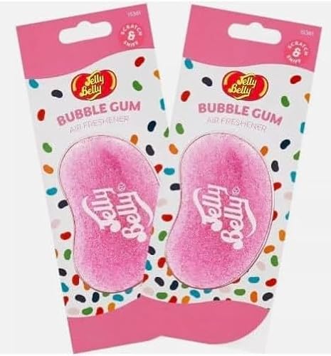3D Jelly- Bely Air Freshener Hanging, Bubblegum, Pack of 2