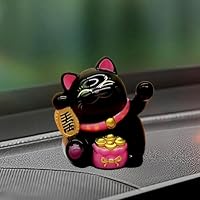 Semme Lucky Cat Desk Hodding Chat Mignon Solaire Hochant la Tête Sculpture de Chat Porte-bonheur pour la Maison, le Bureau, le Tableau de Bord de Voiture – Figurine de Mignon à Induction Semme Lucky Cat Desk Hodding Chat Mignon Solaire Hochant la Tête Sculpture de Chat Porte-bonheur pour la Maison, le Bureau, le Tableau de Bord de Voiture – Figurine de Mignon à Induction