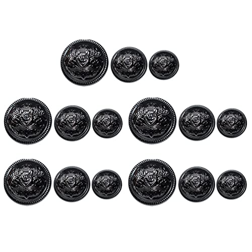 VICASKY 30Pcs Botões Do Casaco de Metal Antigo Roupas Blazer Botões Decorativos Botões de Estilo Bri