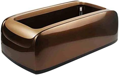 WenFei shop Automatic Shoe Cover Dispenser, Brown Shoe Cover Machine with 300pcs Reusable Disposable PE Shoe Covers for Laboratory Household Medical