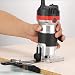 Produktbild Oberfräse Trim Router 220V 30000RPM Elektrik Hand Trimmer 1/4" Holz Laminergerät Router Electric Kantenfräse Fräse Holzfräse mit Schraubenschlüssel (800W)