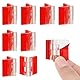 8 Stück Klar Acryl Scharniere,Klein Transparent Kunststoff Scharniere,Klappbar Scharniere Werkzeuge,Selbstklebend Klavierscharnier,für Waschtische Schrank Schublade Möbel Klaviere DIY Display Stände