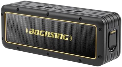 BOGASING G4 Bluetooth Speaker, Portable Wireless Speakers, 50W Stunning & Balanced Sound with Rich Bass, 24H Playtime, IPX7 Waterproof, Bluetooth 5.3, EQ, TWS, TF-Card, AUX, USB, for Outdoor Home