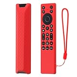 LEFXMOPHY Silicone Cover for TCL RC923A FMB1 / RC813A FMB1 2025 QM6K QM7K TV Remote Control Protective Case - Red