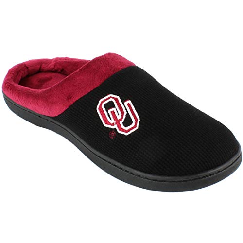 Comfy Feet Unisex Adult Classic Slipper, Oklahoma Sooners, 8.5-10 Women/7.5-9 Men US