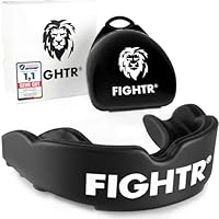 FIGHTR® Premium Mundschutz - ideale Atmung & leicht Anpassbar | Sport Zahnschutz für Boxen, MMA, Muay Thai, Hockey & Kampfsport | inkl. Hygiene Box