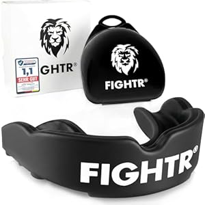 FIGHTR® Premium Mundschutz - ideale Atmung & leicht Anpassbar | Sport Zahnschutz für Boxen, MMA, Muay Thai, Hockey & Kampfsport | inkl. Hygiene Box