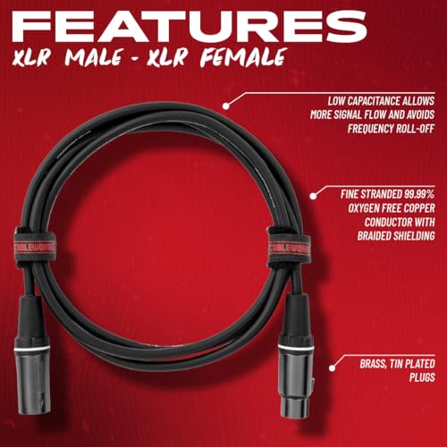 Cable de micrófono XLR 30m Gator Cableworks que elimina ruidos e interferencias en directo 2