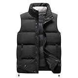 Steppweste Weste Herren Thermoweste Mode Jacke Weste Herbst Und Winter Tasche Winterweste Elegant Arbeitsweste Jacket Regenjacke Daunenweste Weste Herren Leisure Winterjacke Ärmellose Weste Neujahr