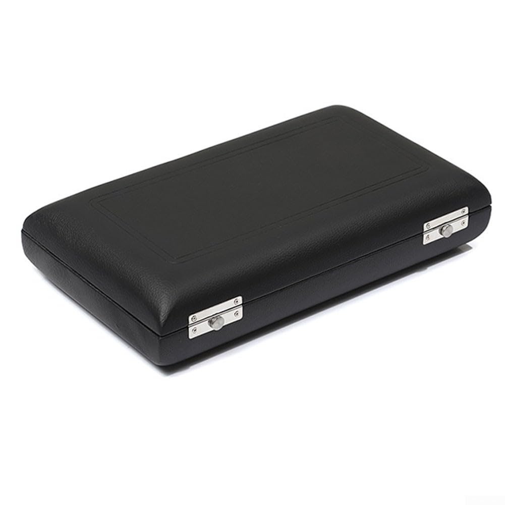 Funda rígida para clarinete y caja de almacenamiento de oboe, funda de música de piel sintética a prueba de golpes con almohadilla suave, portátil para bolsa de transporte de instrumentos de viento de