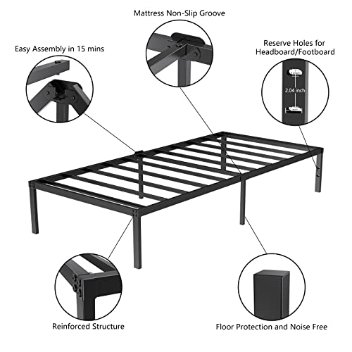 LIJQCI-14-Metal-Twin-XL-Bed-Frame-3000-lbs-Heavy-Duty-Steel-Slat-Support-Platform-Mattress-Foundation-Base-No-Box-Spring-Needed-Twin-XL-Size-BedNoise-FreeEasy-Assembly