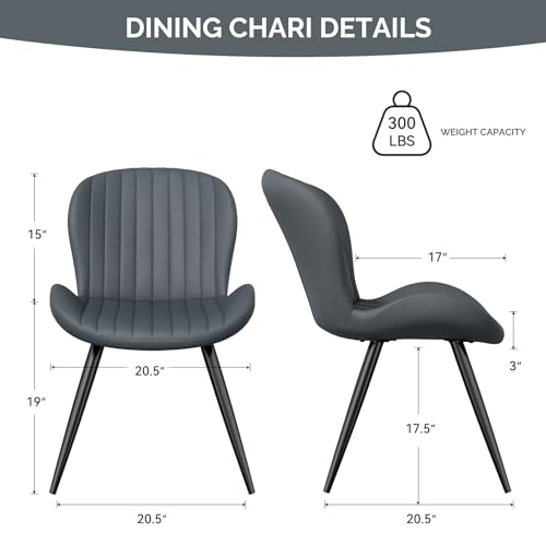 image for Nalupatio Dining Chairs Set of 6, Modern Dining Room Chairs Comfy Back