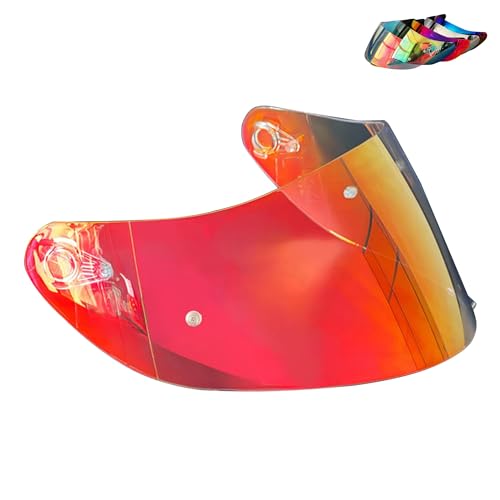 Logto Replacement Motorcycle Helmet Visor Compatible with K1 K3SV K5 K5-S Helmet Accessories (Revo Clear Red)
