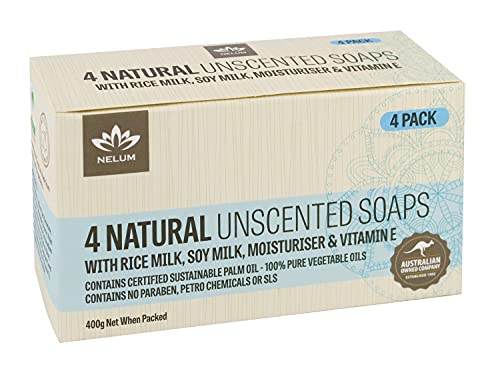 Unscented Natural Soap 4 Pack 400g