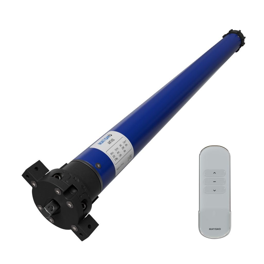 MATISMO Motor para persiana con mando AMT45R - Eje 60 mm - Hasta 100 Kg