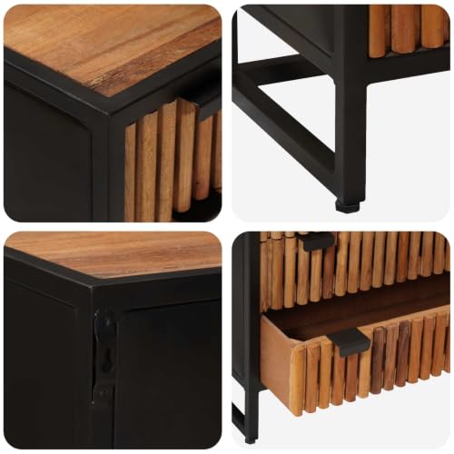 Diseño rectangular de almacenamiento elegante vidaXL cajonera moderna 54cm alto 6